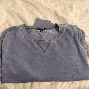 Cropped crew neck long sleeve